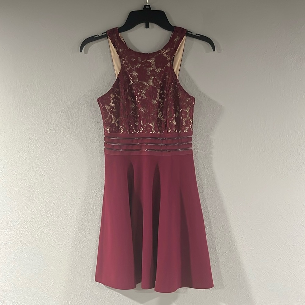Speechless Dress. Burgundy. Size XXS. New with tags